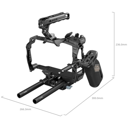 SmallRig 4575B - zaawansowany zestaw z klatką do Blackmagic Design Cinema 6K - wymiary